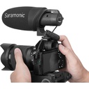 Saramonic CamMic+ Battery-Powered Camera-Mount Shotgun Microphone for DSLR Cameras and Smartphones