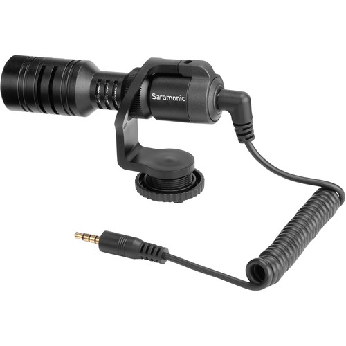 Saramonic Vmic Mini Ultra-Compact Camera-Mount Shotgun Microphone for DSLR Cameras and Smartphones
