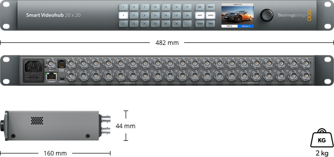 Blackmagic Smart Videohub 20x20