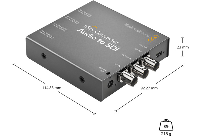 Blackmagic Mini Converter Audio to SDI