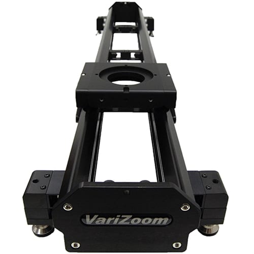 VariZoom VariSlider VSM1-U camera slider kit w/ heavy-duty column stands, tripod/stand mounts, and 4″ riser