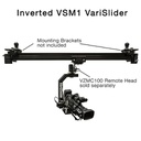 VariZoom VariSlider VSM1-U camera slider kit w/ heavy-duty column stands, tripod/stand mounts, and 4″ riser