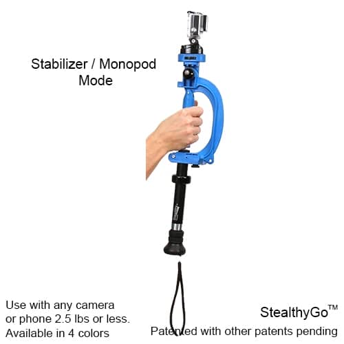 VariZoom STEALTHYGO Multi-Use Support Tripod, Stabilizer, monopod &amp; More