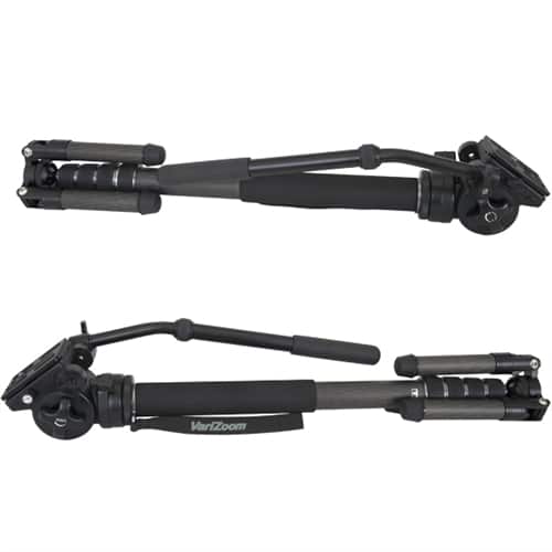 VariZoom CHICKENFOOT-HEAD carbon fiber monopod w/ fluid head