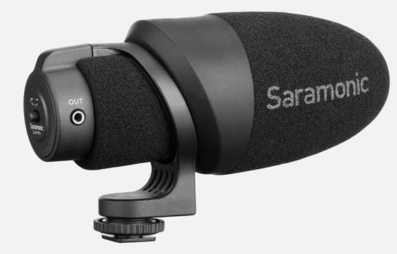 Saramonic CamMic Camera-Mount Shotgun Microphone for DSLR Cameras and Smartphones