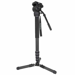 VariZoom CHICKENFOOT-HEAD carbon fiber monopod w/ fluid head